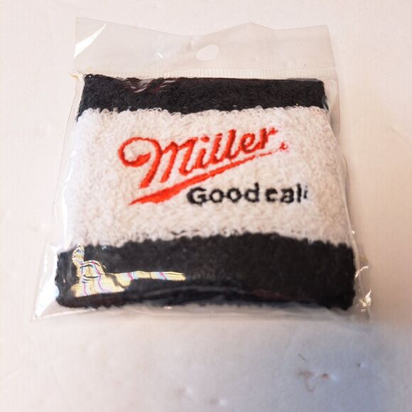 Vintage Miller BEER Good Call 3" Bartender Wrist Band Ad Promo New Old Stock HTF - Picture 1 of 4